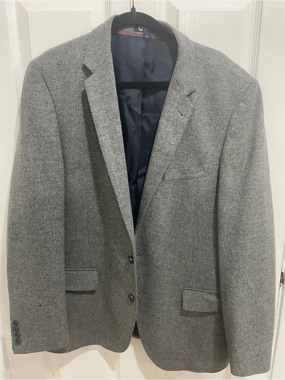 J. Crew Ludlow gray wool jacket FLAWED size 44r
